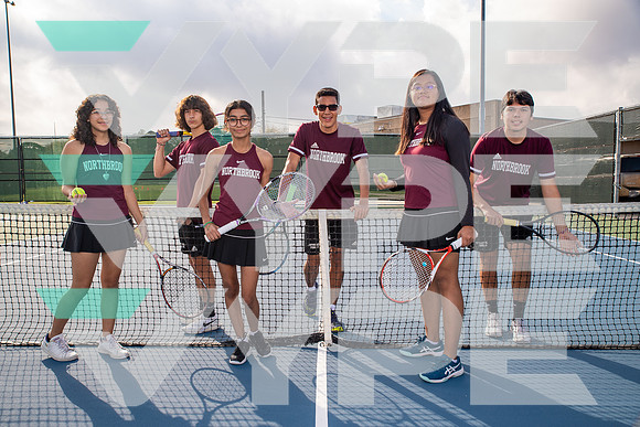 NORTHBROOK_TENNIS_Brenda Bulnes, Carlos Avila, Dalia Nambo, Daniel Martinez, Maximus Lozada, Nicole Illescas-(WRIGHT)