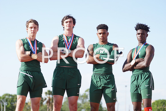 The Woodlands 4x100 relay