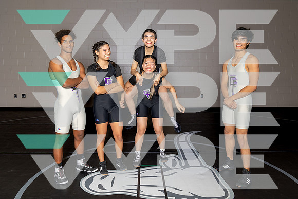 FULSHEAR_WRESTLING_TEAM_ALex Rodriguez, Berihu Box, Haylee Wong, Jaden Nguyen, Selicia Salinas-(BROWN)-4