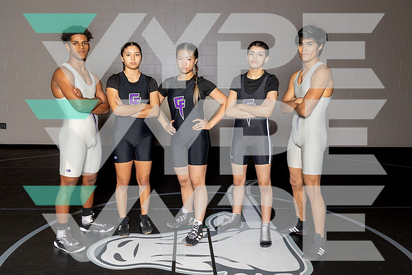FULSHEAR_WRESTLING_TEAM_ALex Rodriguez, Berihu Box, Haylee Wong, Jaden Nguyen, Selicia Salinas-(BROWN)