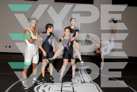 FULSHEAR_WRESTLING_TEAM_ALex Rodriguez, Berihu Box, Haylee Wong, Jaden Nguyen-(BROWN)
