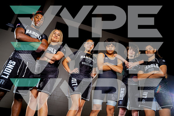 RANDLE_WRESTLING_TEAM_David Garcia, Joua Buckner, Kelan Findley, Mikealah Morales, Morrigan Noyola, Valerie Luna-(BCC)-2