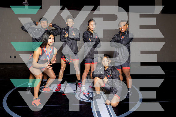 TERRY_WRESTLING_TEAM_Alyssa Cisneros, Enrique Cabrera, Eryn Castor, Hector Sierra Jr., Katelyn Vasquez, Micheal Louison-(BROWN)-2