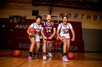 NORTHBROOK_GBB_Arianna Dinic, Jaeydie Martinez, Lanyah Davis-(WRIGHT)