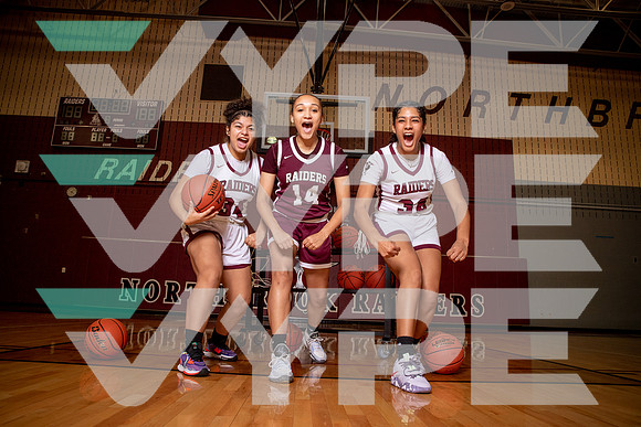 NORTHBROOK_GBB_Arianna Dinic, Jaeydie Martinez, Lanyah Davis-(WRIGHT)