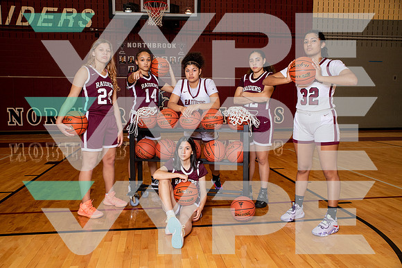 NORTHBROOK_GBB_Adriana Castillo, Arianna Dinic, Camila Tavarez, Jaeydie Martinez, Lanyah Davis, Makayla Oliver-(WRIGHT)