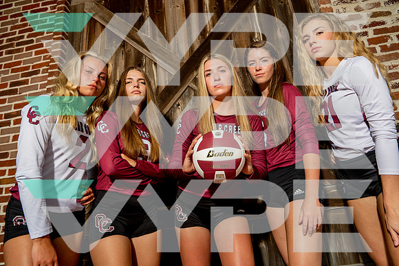 CLEAR_CREEK_VB_TEAM_Daisy Mitchell, Melody Herrin, Mia Sauers, Olivia Jones, Stratton Sneed_DSC03200-(BCC)