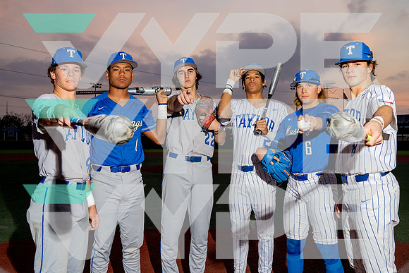 TAYLOR_BSBL_TEAM_Adam Fitzgerald, Brett Dolejsi, Hunter Ham, Joe Jefferson, Layne Bishop, U1-(HARTOJO)
