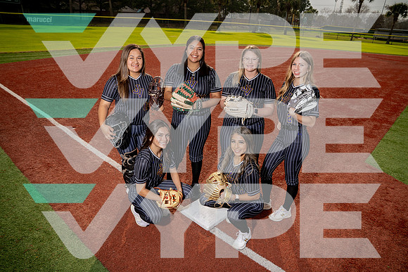 JERSEY_VILLAGE_SFBL_TEAM_Alexis Sanchez, Ashlee Frischenmeyer, Caitlyn Garza, Charli Miller, Ileana Jimenez, Jojo Battise-(BCC)
