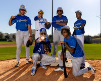 WILLOWRIDGE_BSBL_TEAM_Angel Aguilar, Dustin Goff, Kendron KJ Penson, Marxquise Hayes, Royce Wilson, William Goff-(BROWN)