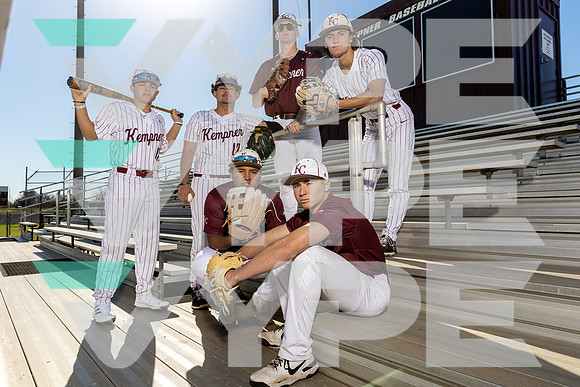 KEMPNER_BSBL_TEAM_Brian Luna, Cody Kuffell, Cole Jarnot, Garrett De La Rosa, Jerson Benitez, Thomas Moss-(BROWN)