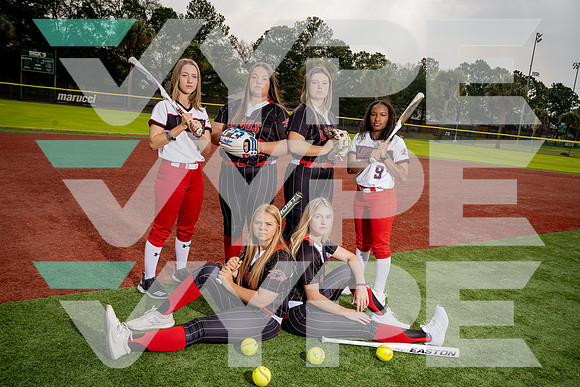 LANGHAM_CREEK_SFBL_TEAM_Cassidy Luza, Emily Simmons, Kasey Simmons, Kayla Evans, Lauren Cox, Sydney McReynolds-(BCC)-2