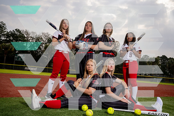 LANGHAM_CREEK_SFBL_TEAM_Cassidy Luza, Emily Simmons, Kasey Simmons, Kayla Evans, Lauren Cox, Sydney McReynolds-(BCC)-3