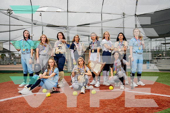 LAKE_CREEK_SFBL_TEAM_Alyson Higgenbotham, Ava Brown, Carmen Uribe, Gracie Thornburgh, Jolie Bazan, Kalee Rochinski, Maddie McKee, Madison Johnson, Payton Bauer, Piper White, Shelby Winn-(BCC)-2