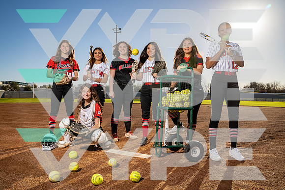AUSTIN_SFBL_TEAM_Alyssa Carter, Amira Marfani, Charlotte O'Callaghan, Jenna Strong, Sophia Lundstrom, Trishelle Esquivel, Zoey Zamora-(BCC)