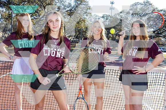 SACS_TENNIS_Kate Jackson, Katie Blackburn, Rachel Jenkins, Sadie Lima-(COOK)