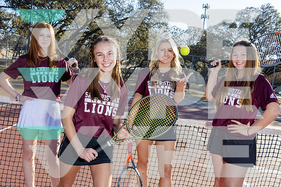 SACS_TENNIS_Kate Jackson, Katie Blackburn, Rachel Jenkins, Sadie Lima-(COOK)-2
