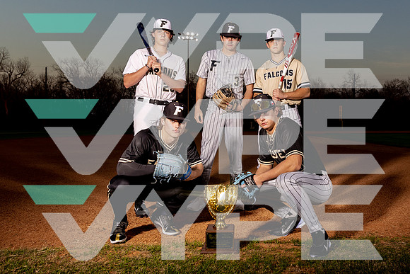 FOSTER_BSBL_TEAM_Chase Batten, Coleman Biggs, Hayden Holchack, Jackson Gow, Micah Dean-(DELEON)
