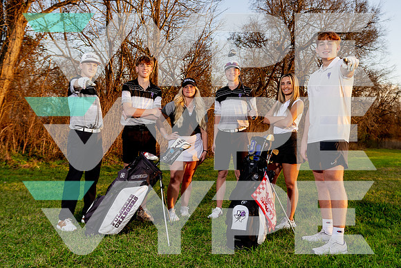 FULSHEAR_GOLF_TEAM_Brayden Harrison, Garret Beller, Michala Snow, Miles Cawton, Sarah Schute, Tyler Byrum-(BCC)