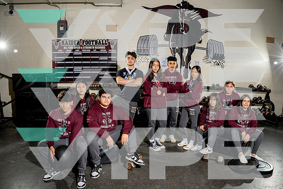 NORTHBROOK_POWERLIFT_Albert Gonzalez, Bayron Pecina, Challnyer Aguirre, Emily Salgado, Jennifer Jimenez, Keneth Sauceda, Kimberly MEndez, Maria Ruiz, Raul Vazquez, Zoe Rojas-(BCC)-3