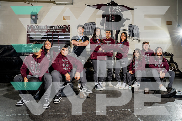NORTHBROOK_POWERLIFT_Albert Gonzalez, Bayron Pecina, Challnyer Aguirre, Emily Salgado, Jennifer Jimenez, Keneth Sauceda, Kimberly MEndez, Maria Ruiz, Raul Vazquez, Zoe Rojas-(BCC)-2