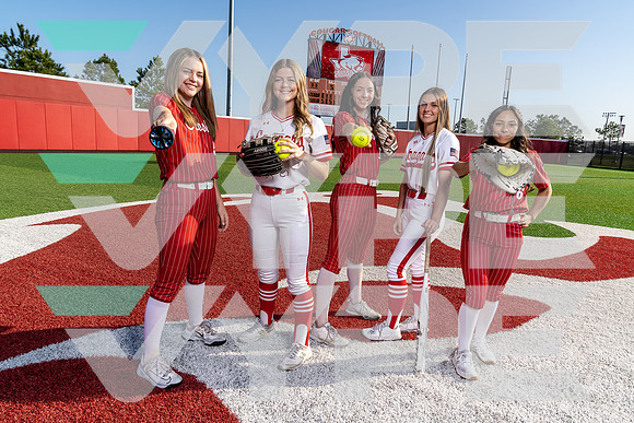 CROSBY_SFBL_TEAM_Ally Mooneyham, Jordee Wilkins, Katlyn Clark, Madison Garcia, Morgan Llyod-(BCC)-3