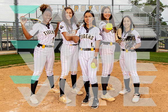SPRING_WOODS_SFBL_Alexa Valdes, Brenna Payne, Madelyn Flores, Meredy Torres, Morgan Banks-(BROWN)