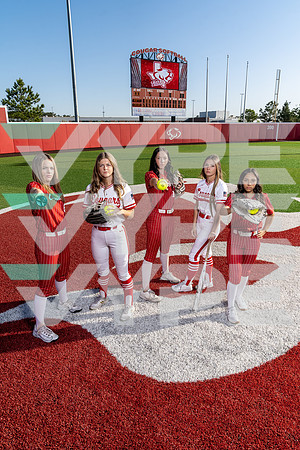 CROSBY_SFBL_TEAM_Ally Mooneyham, Jordee Wilkins, Katlyn Clark, Madison Garcia, Morgan Llyod-(BCC)-2