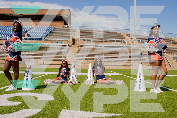 BUSH_CHEER_Jorden Duplechain, Miracle Orieukwu, Peyton Sanders, Taylah Holmes-(COOK)