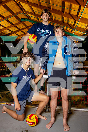 CLEMENTS_WATER_POLO_TEAM_Curtis Counts, Gregory Chance, Michael Johnson-(COOK)