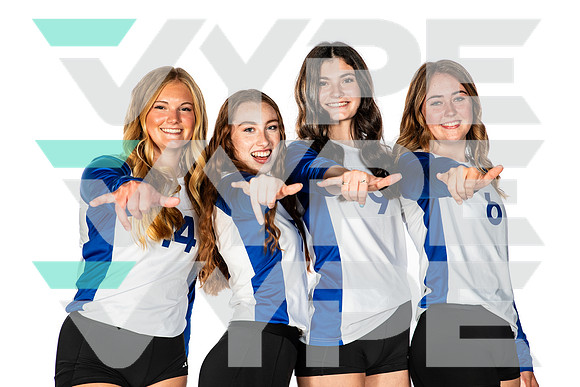 HOUSTON_CHRISTIAN_VB_Emma Guild, Emma Samuelson, Karli Kapche, Taylor Mackel-(WRIGHT)