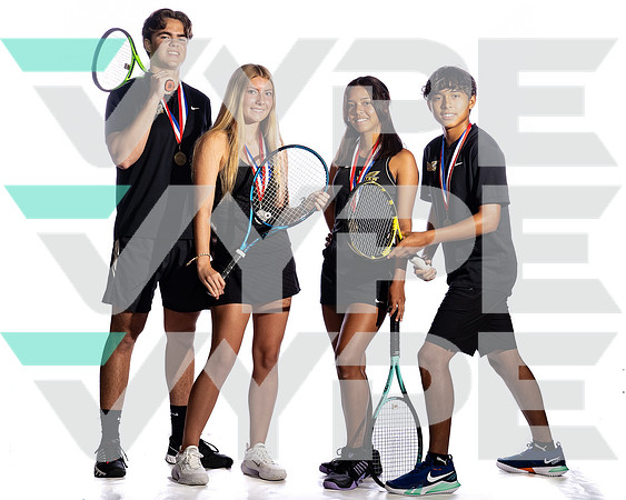 FOSTER_TENNIS_Andrea Delgado, Brock Callahan, Grace Roe, Sebastian Delgado-(BCC)