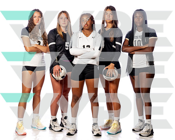 FOSTER_VB_Brinleigh Davis, Elise Bristol, Julia Archelle, Kaylie Guess, Skyla Riedel-(BCC)