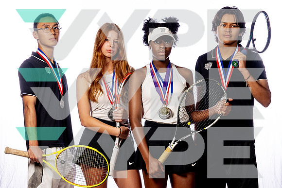 RANDLE_TENNIS_Abigail FAlls, Alexis Cruz, Feyintola Fakorede, Ryan Chow-(BCC)