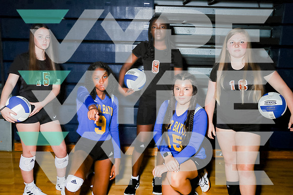 CEDAR_BAYOU_VB_TEAM_Adrionna Savoie, Kaylee Simpson, Michelle Garza, Reese Malpass, REina Jones_0460-(LORINCOOK)