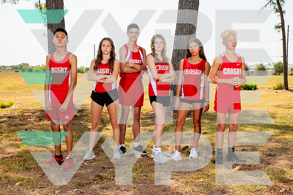 CROSBY_XC_TEAM_Ivan Armendariz, Joshua Stillwell, Justin Knight, Kaelyn Carranza, Lainey Marek, Savannah Mckinnerney-(WRIGHT)