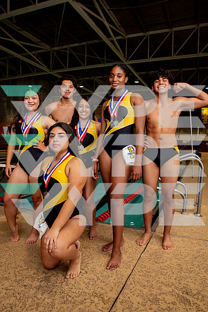 HASTINGS_SWIM_Alexis Estrada, Ashley Valdez, Emma Vega, Heidi Chanchavac, Johanna Ajayi, Kirvin Martinez-(WRIGHT)-2