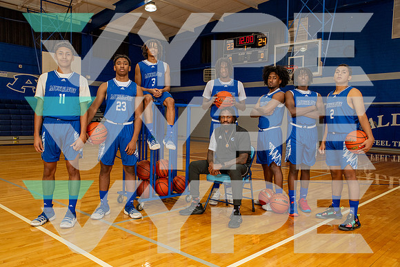ALDINE_BB_TEAM_2 Keider Dabila, 3 Lonnie Brooks, 5 Janeson Kegler, 11 Jorge Castro, 23 Lorenzo Robinson, 35 Davion Hurd, 43 Kendrick Perkins Jr.-(WRIGHT)-2
