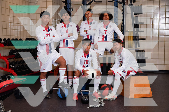 DAVIS_SOC_TEAM_4 Diego Marquez, 5 Bryan Barahona, 7 Jonathan Rivera, 10 Angel Rojas, 16 Jefry Salgado, 22 Carlos Rivera-(WRIGHT)