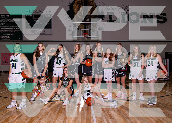 LEGACY_PREP_GBB_10 Ava Brieger, 14 Julianne CArr, 15 Haylie Carr, 20 Ginger Freeman, 22 Kendall Sampson, 23 Brooklyn Clark, 24 Bella Kerr, 30, 32, 33 Charlotte Freeman, 34 Cadence Moorman, 50 Molly St