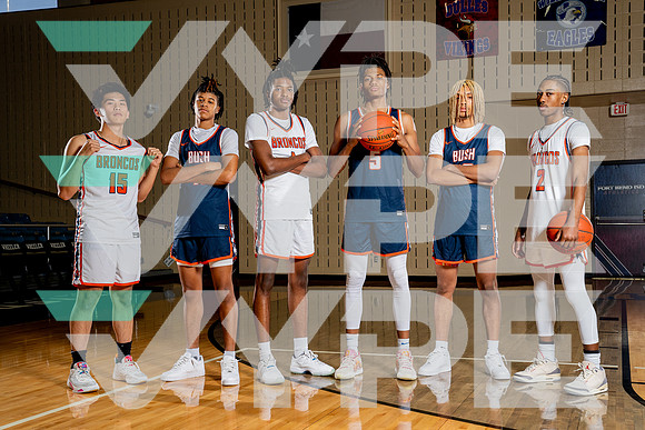 BUSH_BB_1 Legborsi Mato, 2 Mason Guidry, 5 Timothy Mayes, 11 Ryan Cooper, 15 Cole Valdeavilla, 20 Thomas Foss-(BCC)