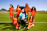 BUSH_GSOC_00 Huda Altamimi, 2 Elizabeth Adeduntan, 3 Cintia Alvarado, 5 Cynthia Hernandez, 7 Rosalma Moreno, 20 Chelsea Uzoma-(BROWN)