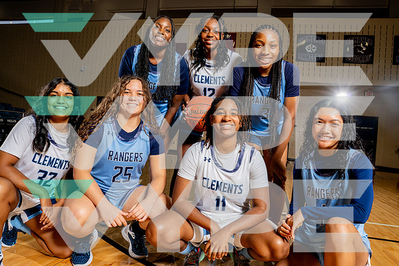CLEMENTS_GBB_1 Chloe Pham, 3 Chelsea Ugochukwu, 11 Jade Scott, 12 Darcy Mills, 25 Adriana Jaime Lara, 32 Karen Saji, 34 Olufunmike Aldridge-(BCC)-2