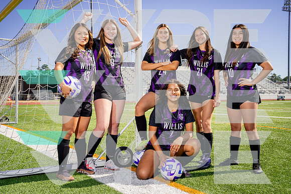 WILLIS_GSOC_TEAM_7 Chelsea Mentado, 9 Georgia Paugh, 10 Olga Barcenas, 13 Aliana Mejia, 21 Presley McDonald, 24 Jordan Montgomery-(BCC)-2
