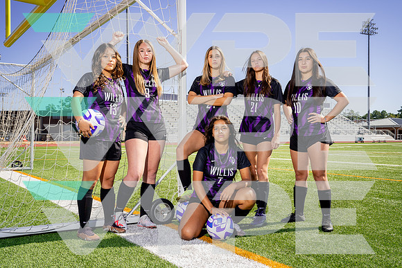 WILLIS_GSOC_TEAM_7 Chelsea Mentado, 9 Georgia Paugh, 10 Olga Barcenas, 13 Aliana Mejia, 21 Presley McDonald, 24 Jordan Montgomery-(BCC)
