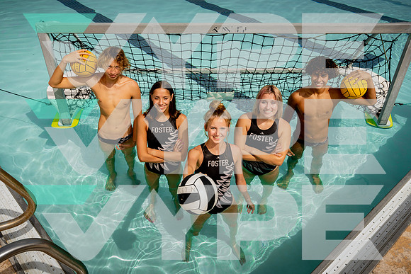 FOSTER_WATER_POLO_TEAM_DAlia Kohn, Elijah Molina, Emma Woods, Kinley Niles-(HARTOJO)