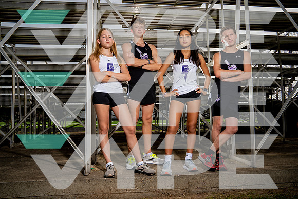 FULSHEAR_XC_TEAM_Ami Quiroz, Jude Murphy, Michell McBride, Zoe Nowak-(BCC)