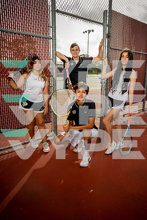 RANDLE_TENNIS_TEAM_Alexis Cruz, Aneesa Jaramillo, Avery Hipp, Nikki Lorance-(HARTOJO)