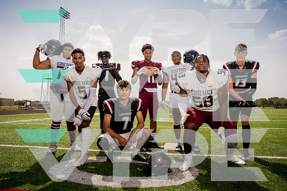 GEORGE_RANCH_FB_TEAM_DAvid Michel, Gregor Jones, Hanzlah Rana, Jackson Muckelroy, Jacques Franklin II, Matthew Whitehead, Russel FRanklin-(HARTOJO)