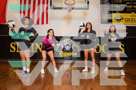 SPRING_WOODS_VB_TEAM_Adriana Castro, Brittany Bargas, Ingrid Bulux, Noelle Berry-(WRIGHT)